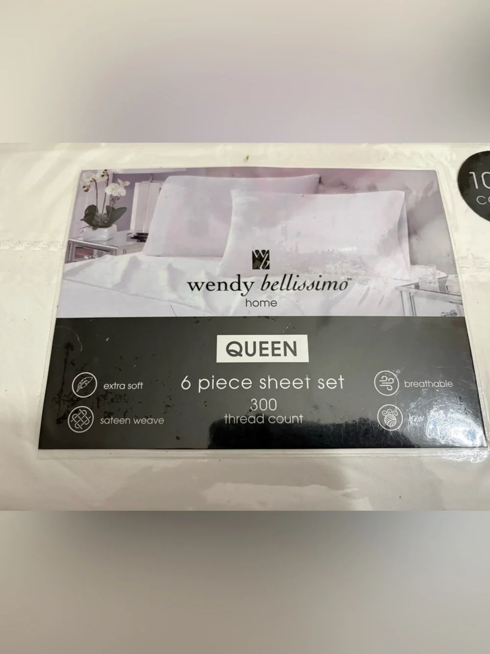 Wendy Bellissimo Home Queen 6-Piece Sheet Set - White